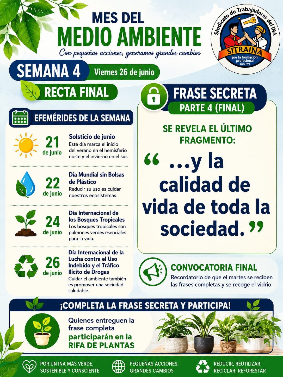 Mes del Medio Ambiente - SITRAINA